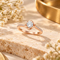 925 Rose Gold Solitaire ring