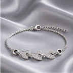 Celeste Triple Heart 925 Sterling Silver Bracelet