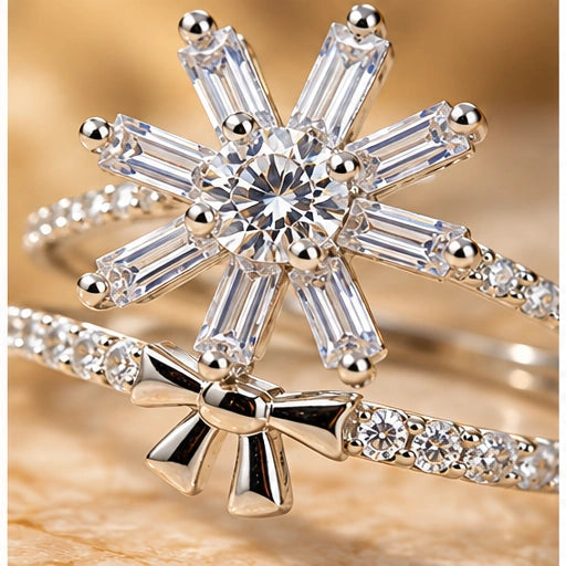 925 Sterling Silver Starburst Ring