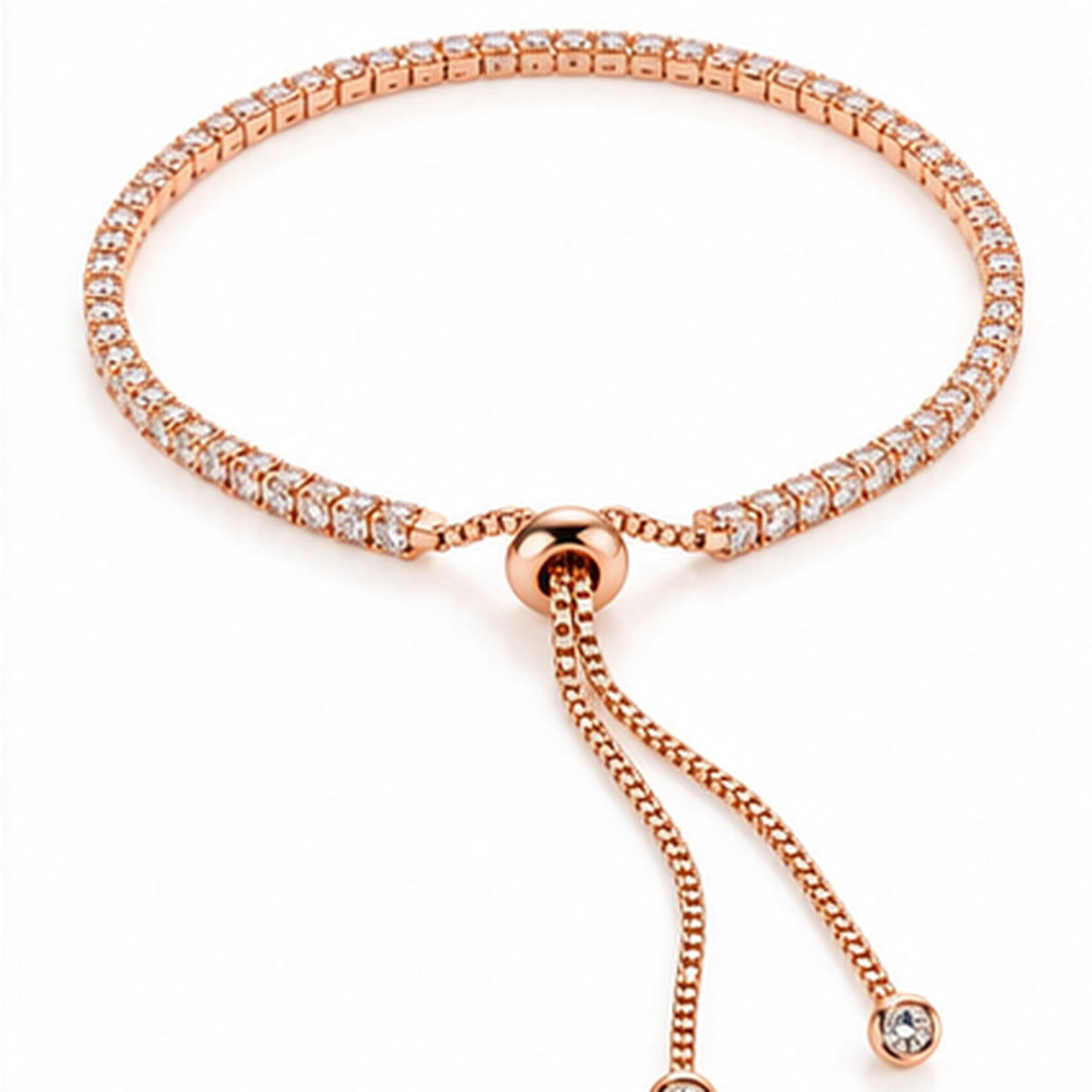 Eterna Rose Adjustable Tennis Bracelet | 925 Sterling Silver