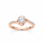 925 Rose Gold Solitaire ring