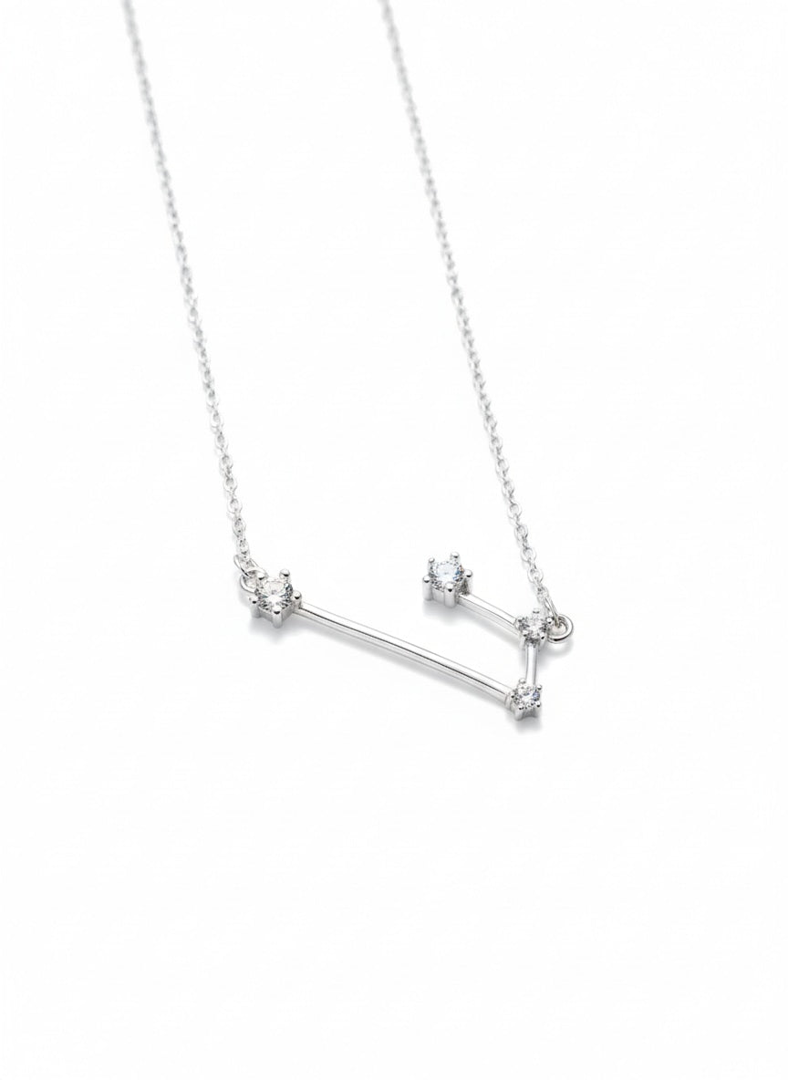 925 Sterling Silver 4 Stone constellation Necklace