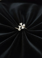 925 Sterling Silver Pinwheel Flower Ring