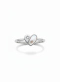 925 Mother-of-Pearl Heart & Star Ring