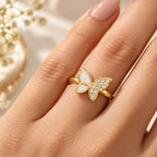 Butterfly Pavé Ring 925 Sterling Silver