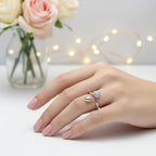 925 Sterling silver leaf ring