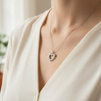 925 Sterling Silver Heartin Necklace