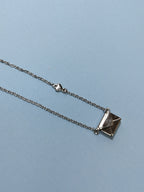 925 Sterling Silver Mail Box Necklace