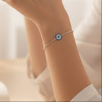 925 Sterling Silver Evil Eye Charm Bracelet