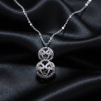 925 Sterling Silver Heart Cage Necklace