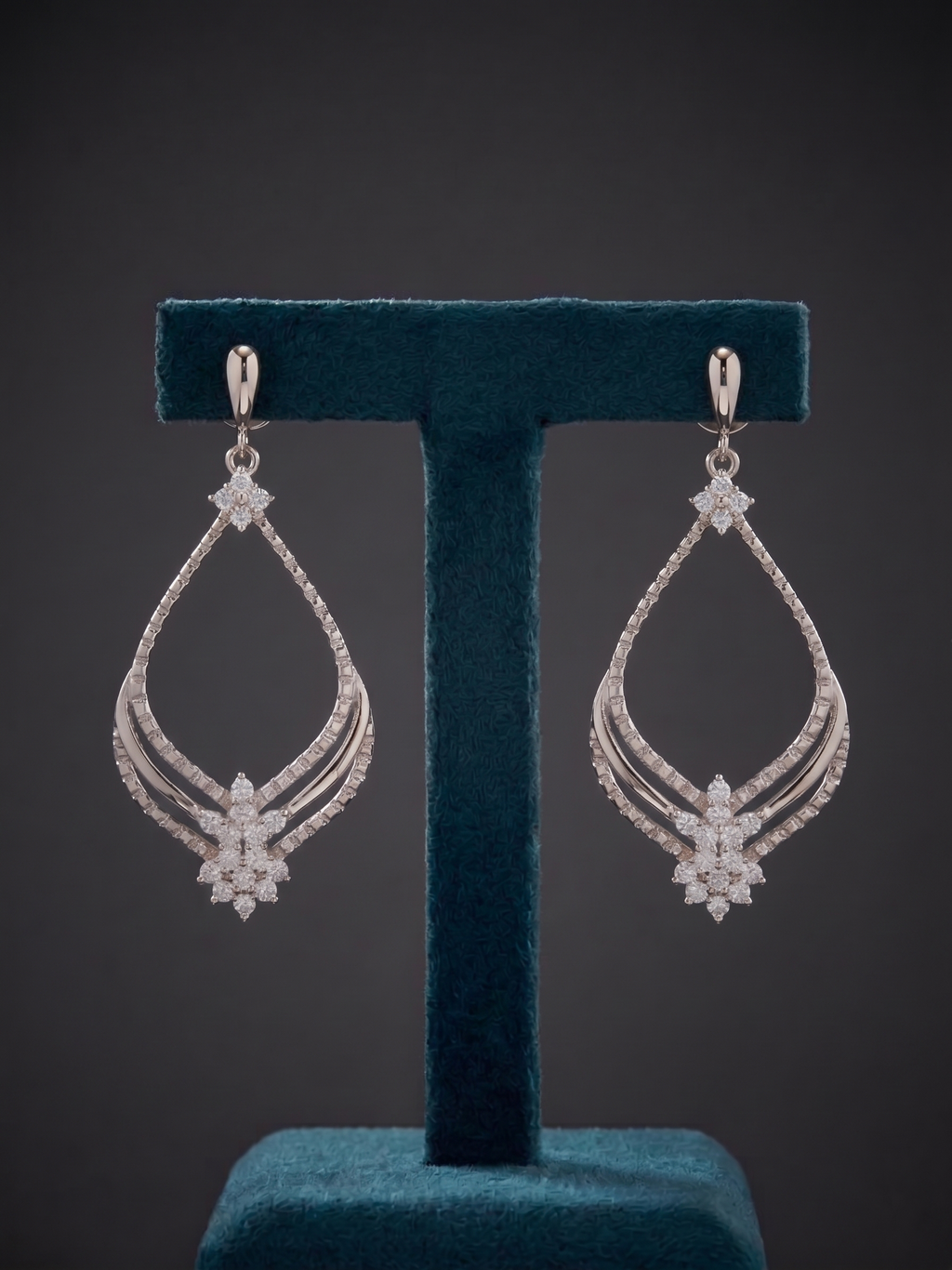925 Sterling Silver Aurora Teardrop Earrings
