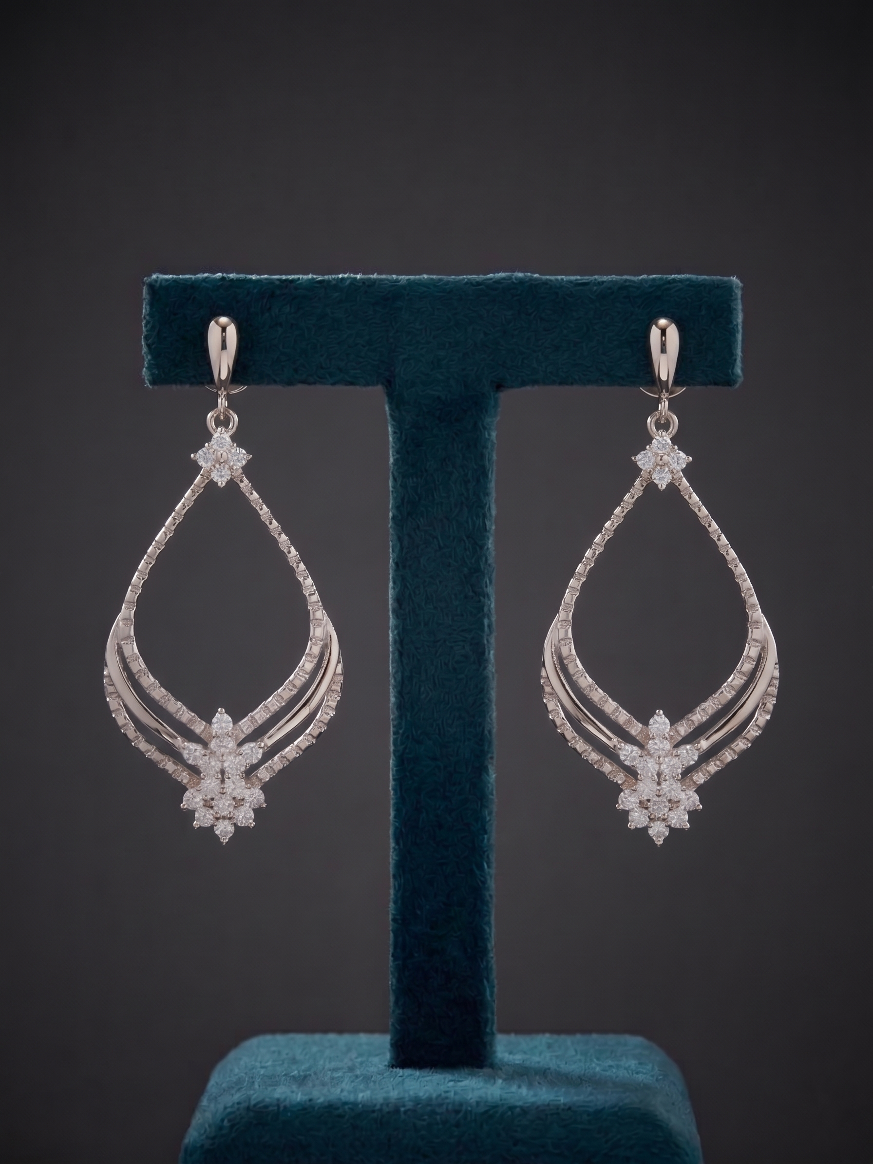 925 Sterling Silver Aurora Teardrop Earrings