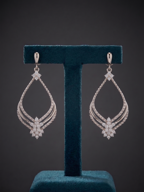 925 Sterling Silver Aurora Teardrop Earrings