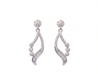 925 Silver Celeste Curve Earrings