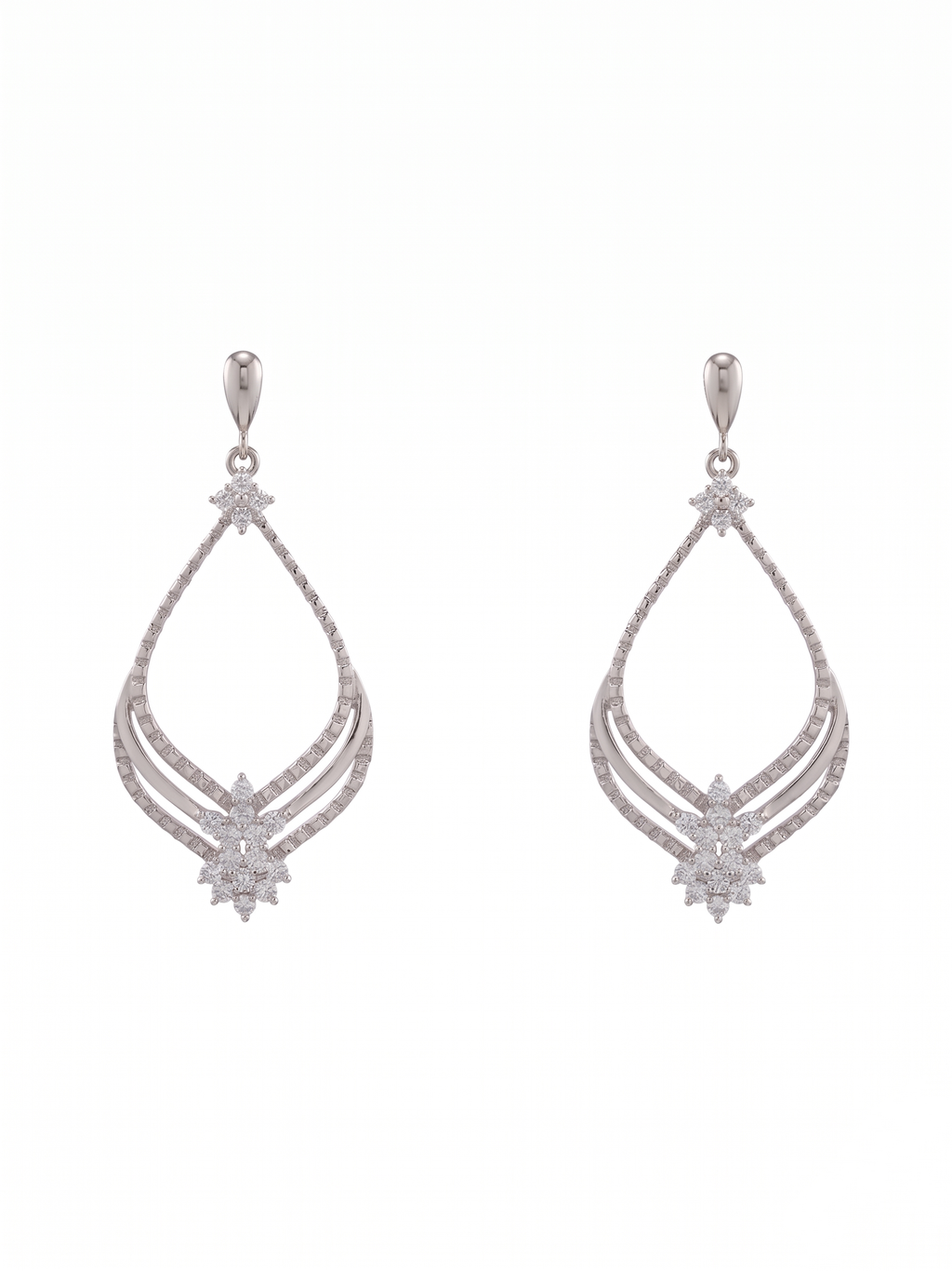 925 Sterling Silver Aurora Teardrop Earrings