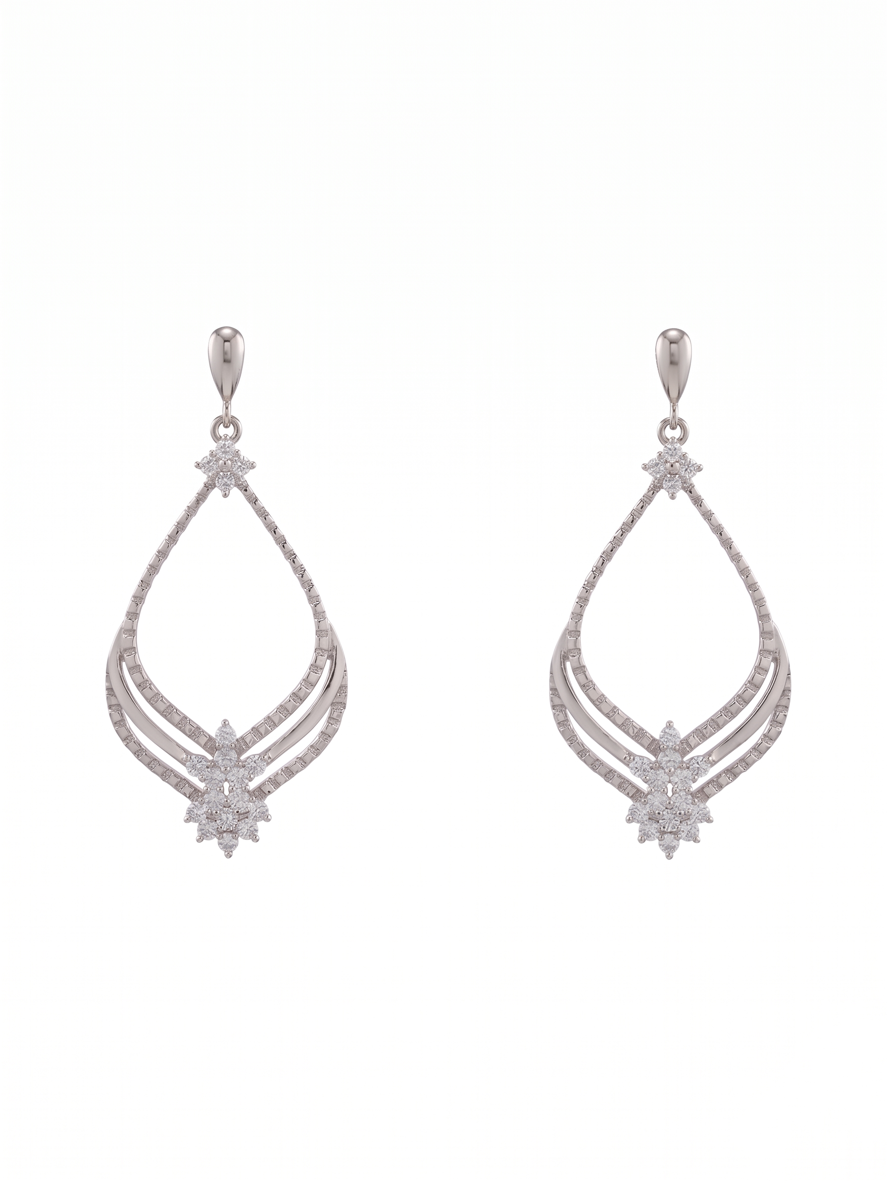 925 Sterling Silver Aurora Teardrop Earrings