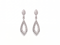 Marquise Drop Earrings – 925 Sterling Silver Minimal Diamond Look Earrings for Women