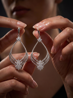 925 Sterling Silver Aurora Teardrop Earrings