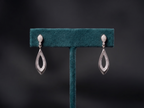 Marquise Drop Earrings – 925 Sterling Silver Minimal Diamond Look Earrings for Women