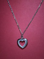 925 Sterling Silver Heartin Necklace