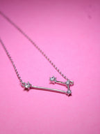 925 Sterling Silver 4 Stone constellation Necklace