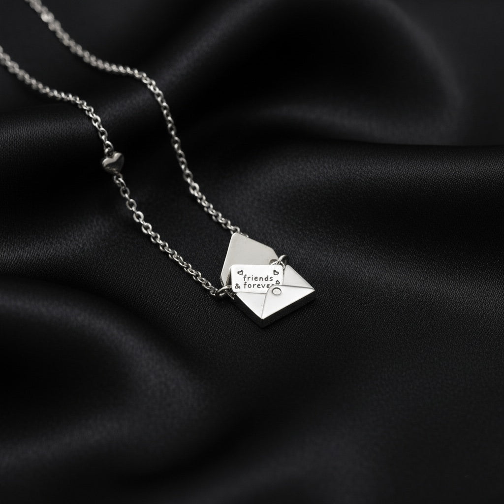 925 Sterling Silver Mail Box Necklace