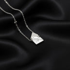 925 Sterling Silver Mail Box Necklace