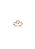 925 Rose Gold Solitaire ring