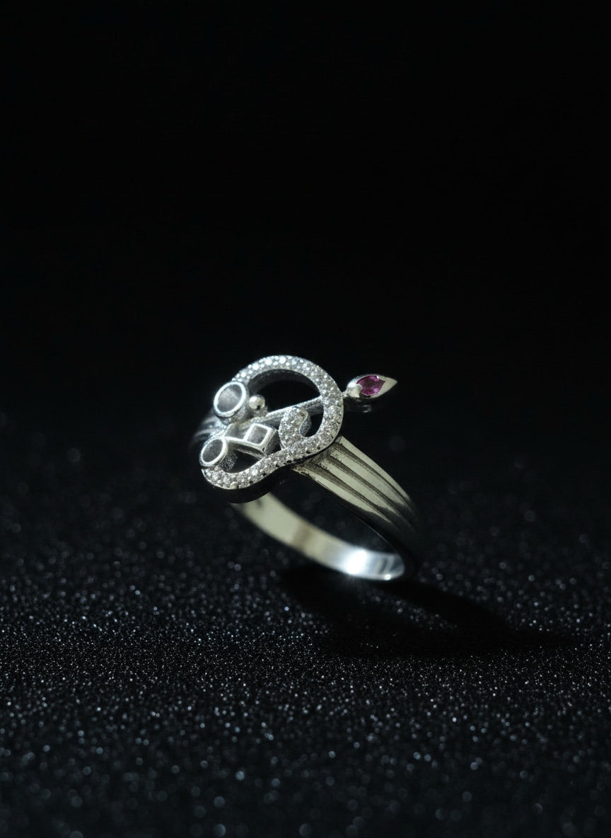 925 Tamil Om Design Ring ( Men & Women)