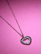 925 Sterling Silver Heartin Necklace