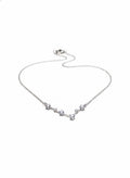 925 Sterling Silver 6 Stone Constellation Necklace