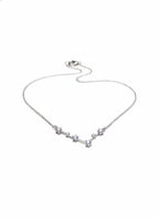 925 Sterling Silver 6 Stone Constellation Necklace