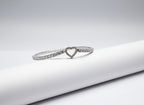 Celina Open Heart 925 Sterling Silver Stretch Bracelet