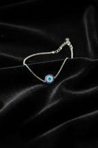 925 Sterling Silver Evil Eye Charm Bracelet