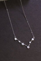 925 Sterling Silver 6 Stone Constellation Necklace