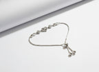 Amora Sparkle Heart 925 Sterling Silver Bracelet