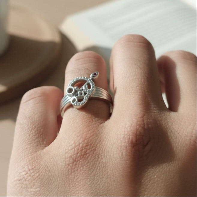 925 Tamil Om Design Ring ( Men & Women)