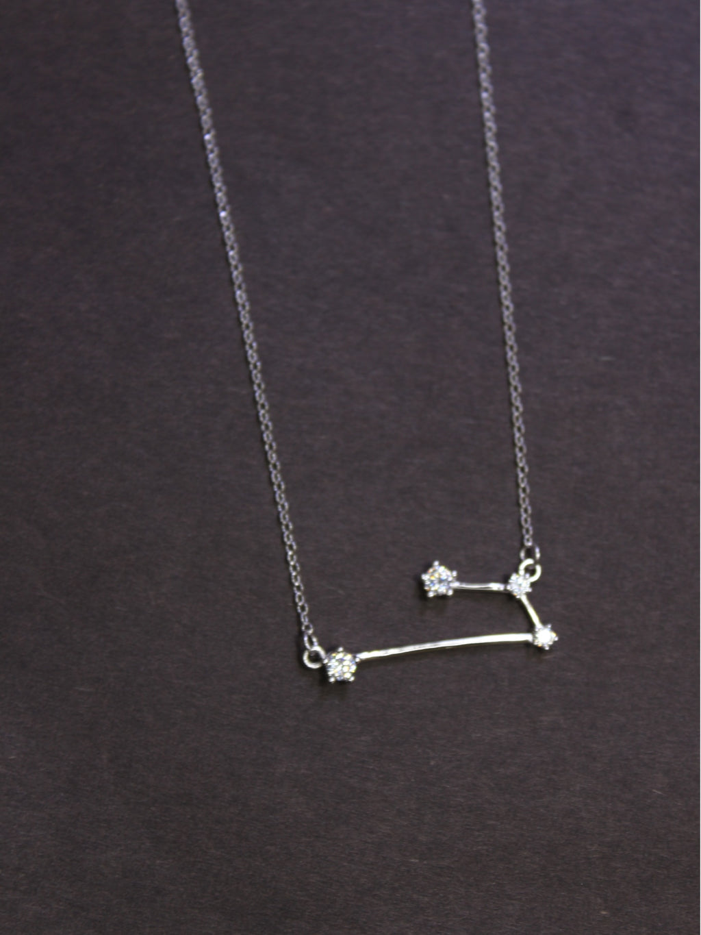 925 Sterling Silver 4 Stone constellation Necklace