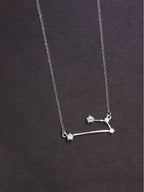 925 Sterling Silver 4 Stone constellation Necklace