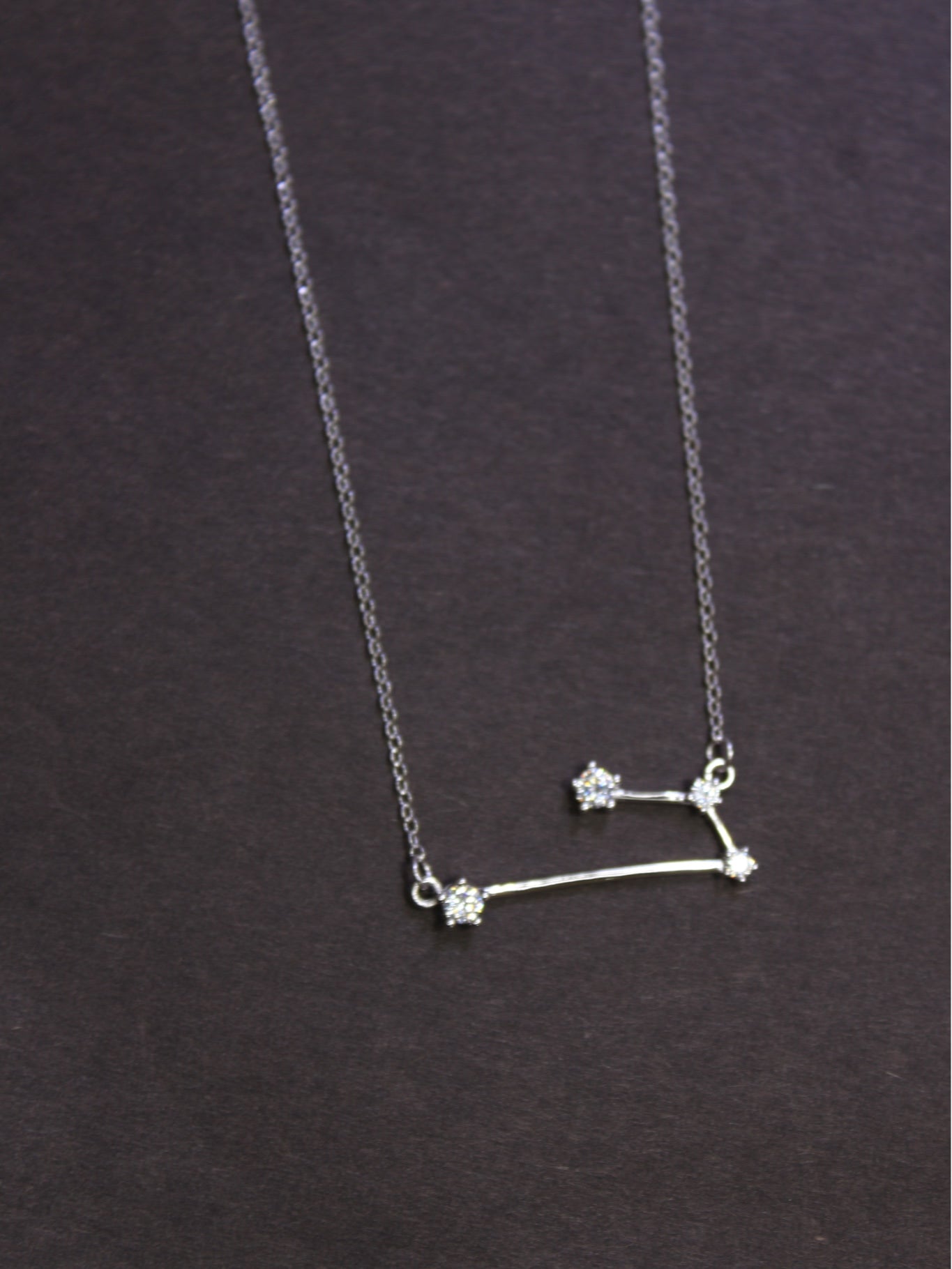 925 Sterling Silver 4 Stone constellation Necklace