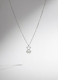 925 Sterling Silver Teddy Bear Pendant Necklace
