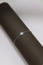 925 Sterling Silver Evil Eye Charm Bracelet