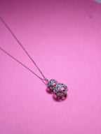 925 Sterling Silver Heart Cage Necklace