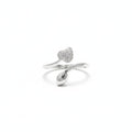925 Sterling silver leaf ring