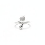 925 Sterling silver leaf ring