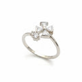 925 Sterling Silver Pinwheel Flower Ring