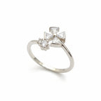 925 Sterling Silver Pinwheel Flower Ring