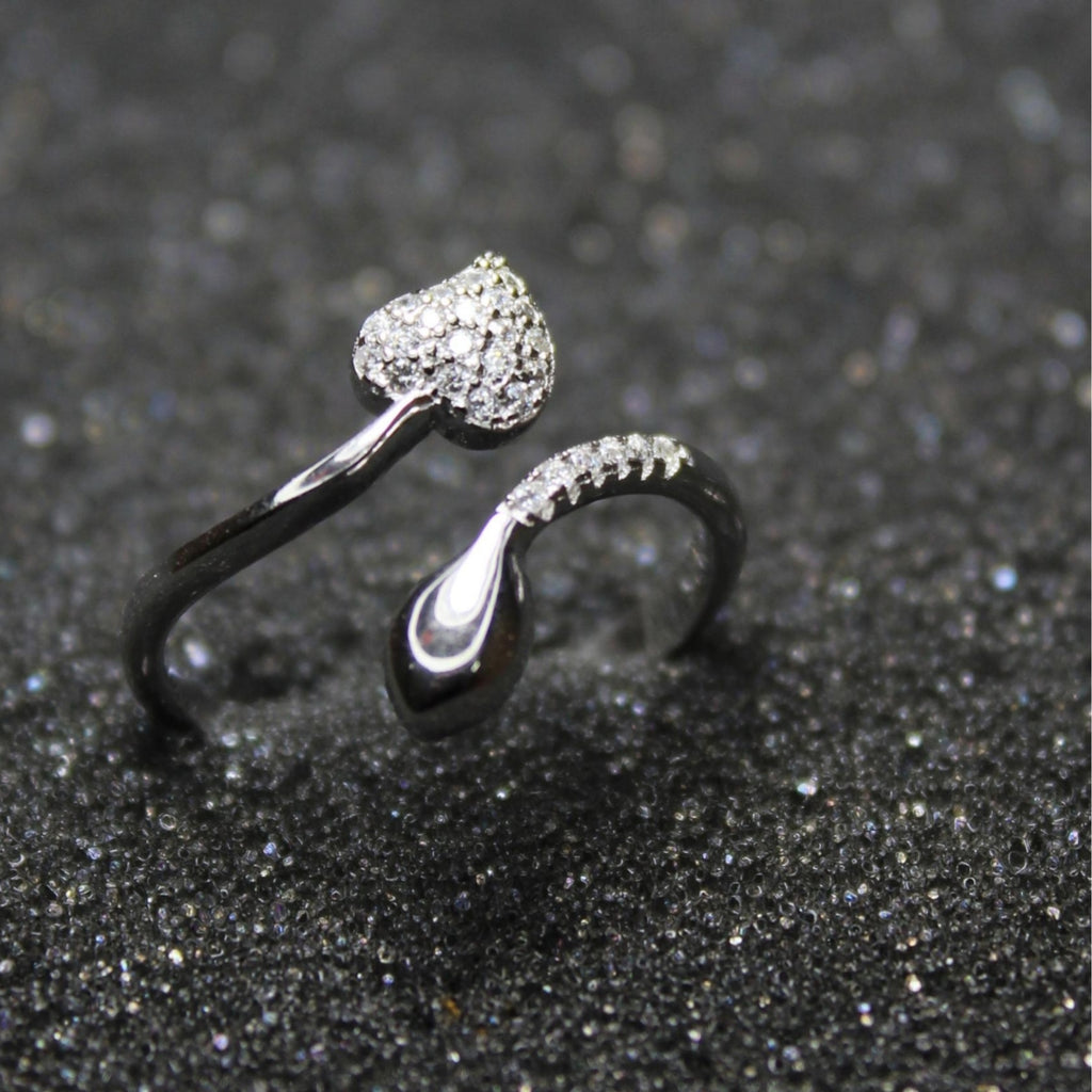 925 Sterling silver leaf ring