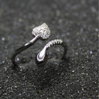 925 Sterling silver leaf ring