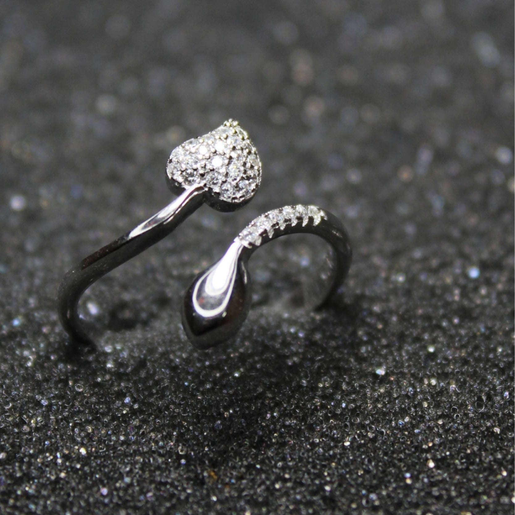 925 Sterling silver leaf ring